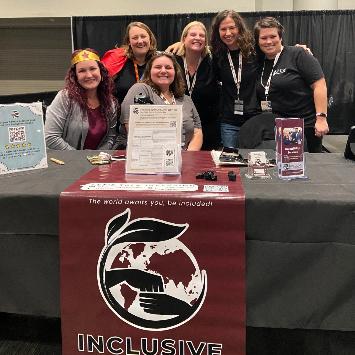 The ICS team at their New York Comic Con accessibility booth