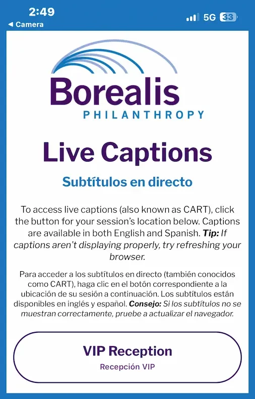 Borealis - VIP CART Landing Page